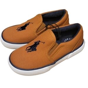 𝅺NEW! POLO BY RALPH LAUREN Harbour II Slip On Sneakers Boy's 9.